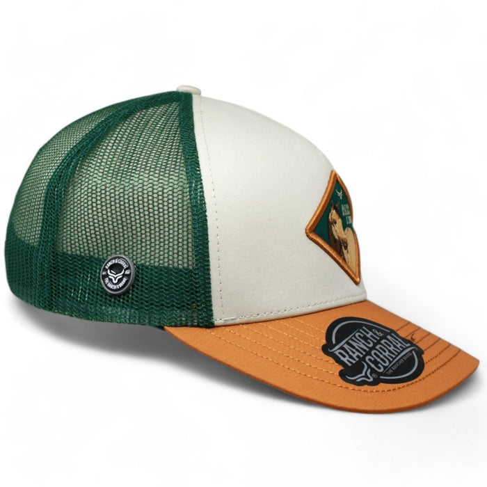 Ranch & Corral Trucker Hat Green Horse - Hooch