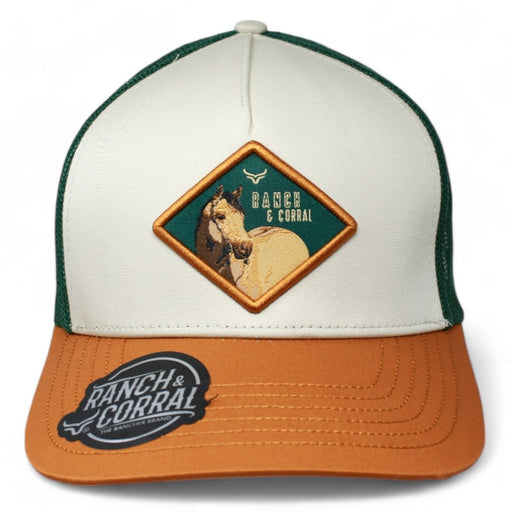 Ranch & Corral Trucker Hat Green Horse - Hooch