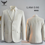 Saco Beige Vaquero de Gamuza con Bordado Western, Lam - 516 - Lamasini