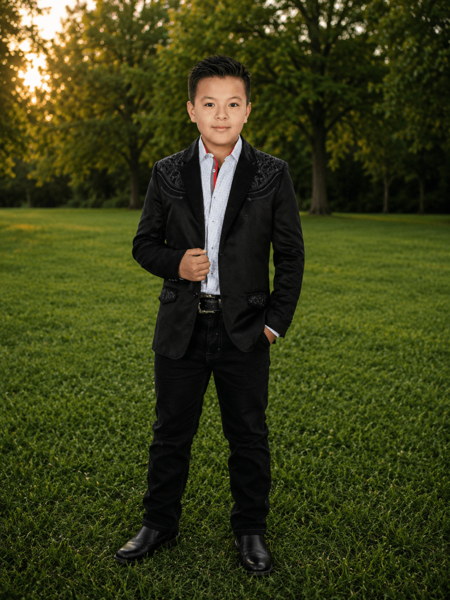 Saco con Bordado Vaquero para Nino Lamasini - 504 - Lamasini