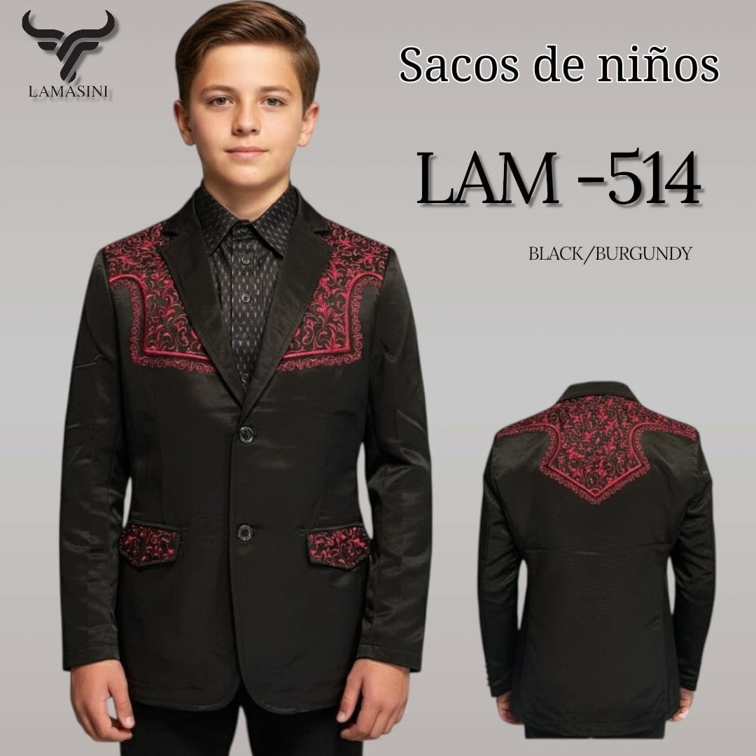 Saco con Bordado Vaquero para Nino Lamasini - 514 - Lamasini