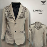 Saco Vaquero para Hombre Lamasini - 513 Beige - Lamasini