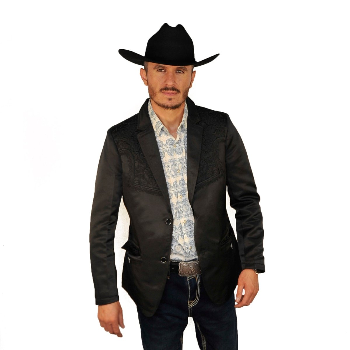 Saco Vaquero para Hombre Lamasini - 513 Negro - Lamasini