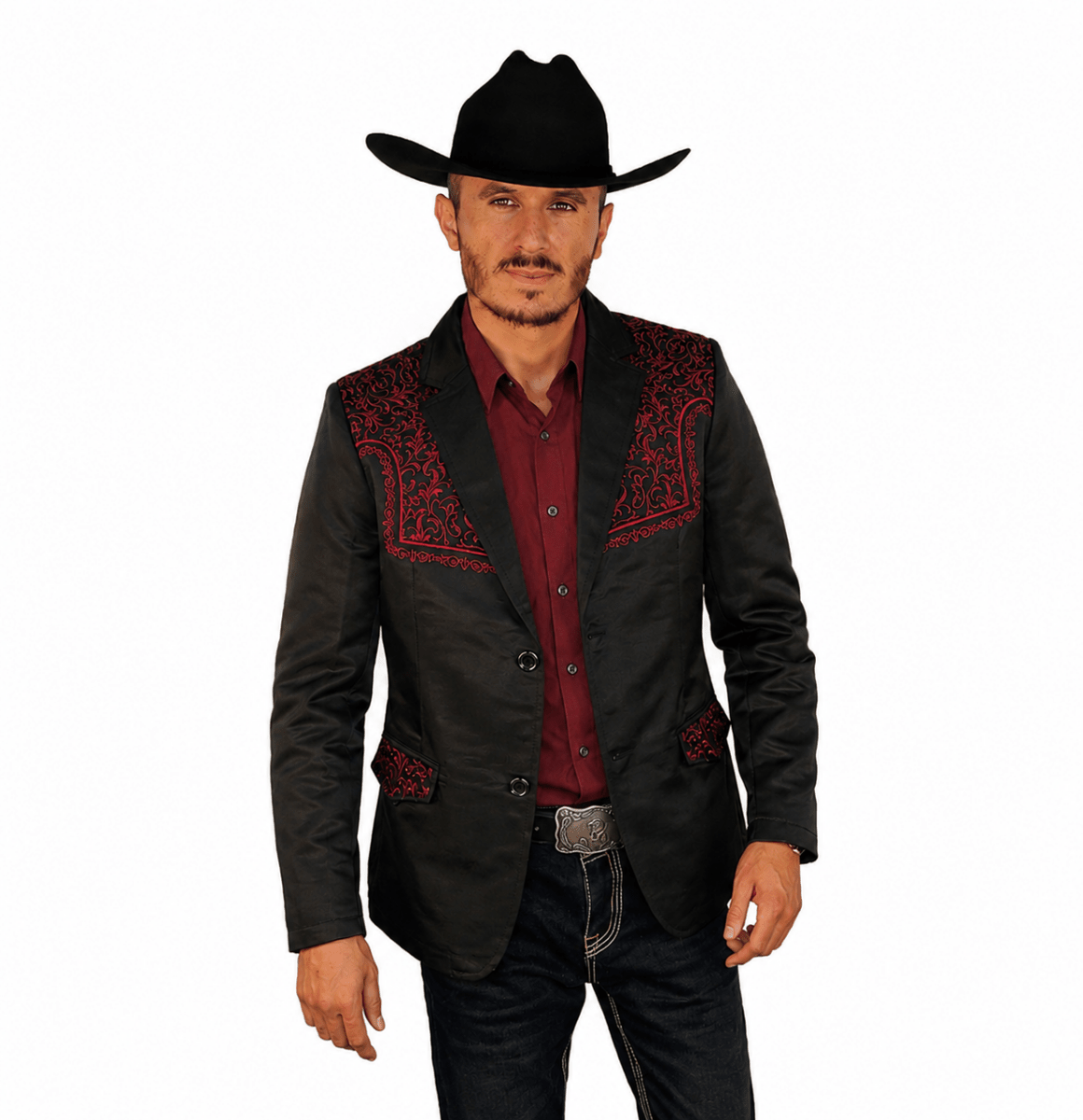 Saco Vaquero para Hombre Lamasini - 513 Negro - Lamasini