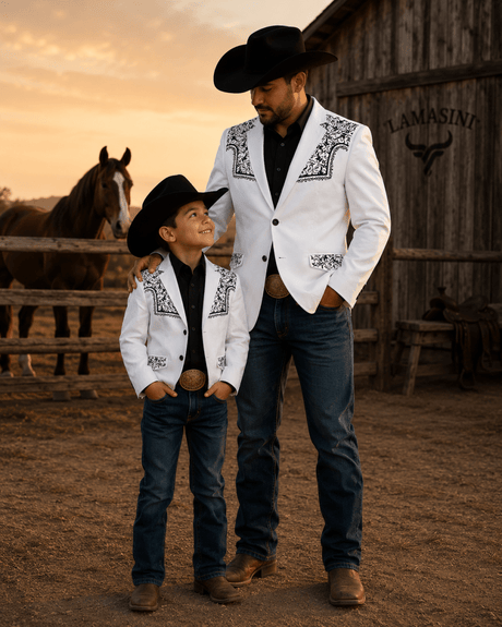 Saco Vaquero para Nino Lamasini - 514 Blanco - Lamasini