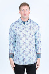 Satin Cotton/Spandex Long Sleeve Shirt - Platini Fashion