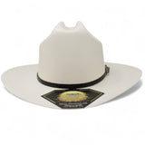 Sombrero 100X San Judas Estilo Sinaloa con Plumas - White Diamonds Boots