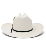 Sombrero Cuernos Chuecos 100X Estilo Sinaloa con Plumas - Cuernos Chuecos