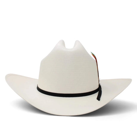 Sombrero Cuernos Chuecos 100X Estilo Sinaloa con Plumas - Cuernos Chuecos