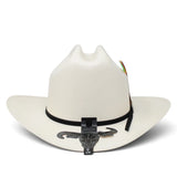 Sombrero Cuernos Chuecos 100X Estilo Sinaloa con Plumas - Cuernos Chuecos