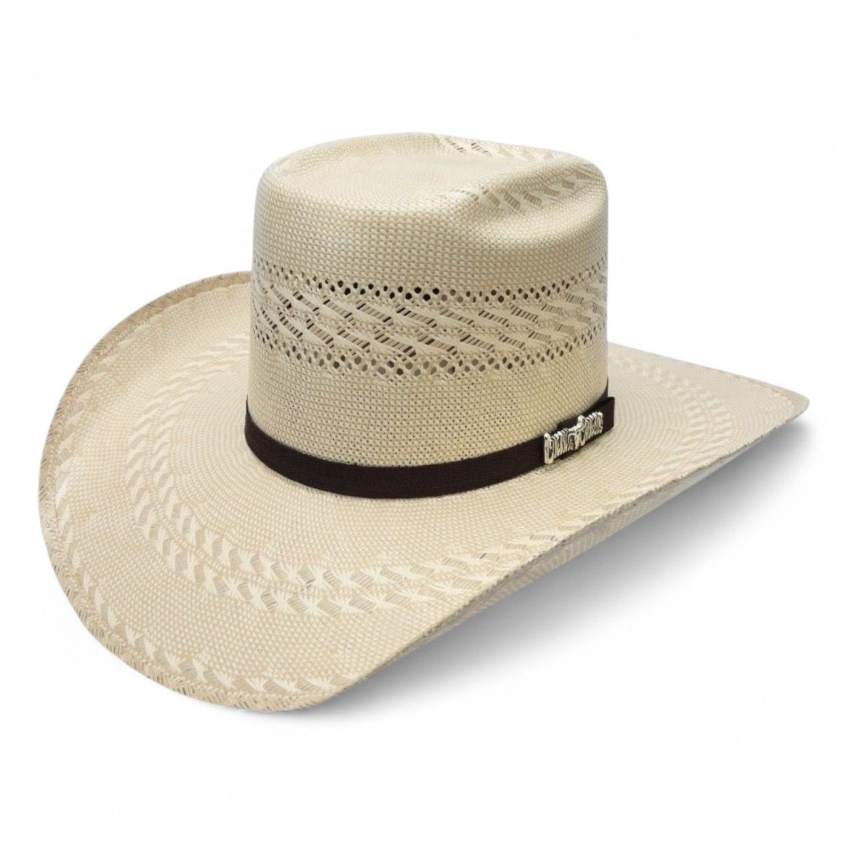 Sombrero Cuernos Chuecos 100X Horma Vakera Bicolor 3 Randas - Cuernos Chuecos