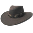 Sombrero de Piel Original Color Cafe con Conchos TOM - 7207 - Tombstone