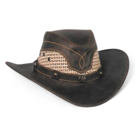 Sombrero de Piel Original Color Cafe Stone Hats TOM - 7101 - Tombstone
