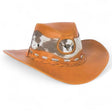 Sombrero de Piel Original Color Mantequilla y Pelo de Vaca Stone Hats TOM - 7105 - Tombstone