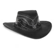 Sombrero de Piel Original Color Negro y Cocodrilo Stone Hats TOM - 7106 - Tombstone