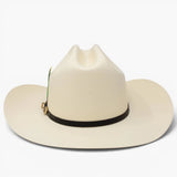 Sombrero Fino 1,000X Estilo Chaparral con Plumas Ala 3.5" Tafilete Original - Tombstone
