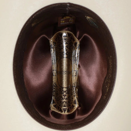 Sombrero Tombstone 10,000X Estilo Sinaloa con Plumas Ala 3 1/2" - Tombstone