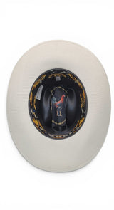 Sombrero Vaquero Telar 1x1 1000X Edicion Gallos Estilo Sinaloa Copa 4.5” con Pluma Genuina Incluida – Hooch HSA43 - Hooch
