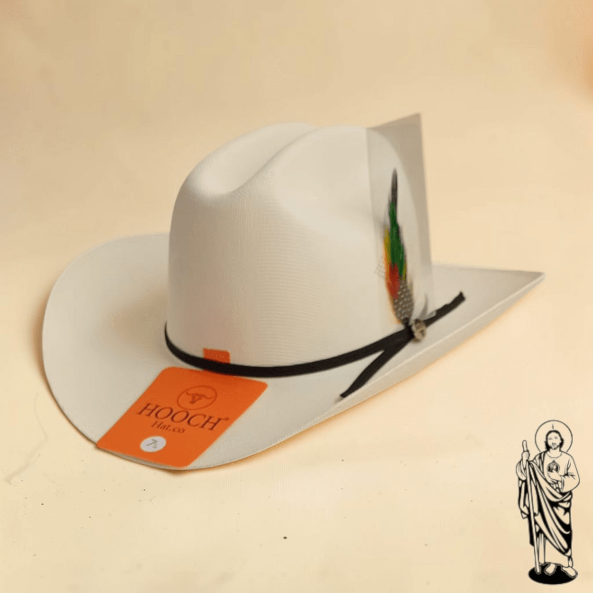 Sombrero Vaquero Telar 1x1 1000X San Judas Tadeo Edition Copa 4” y Falda 3.5” – Hooch HSA41 - Hooch Boots