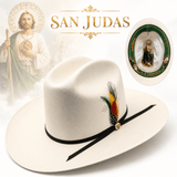 Sombrero Vaquero Telar 1x1 1000X San Judas Tadeo Edition Copa 4.5” y Falda 3.5” – Hooch HSA41 - Hooch Boots