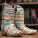 Tanner Mark Girl's Leather Square Toe Boots - Serape 2.0 Brown - Tanner Mark Boots