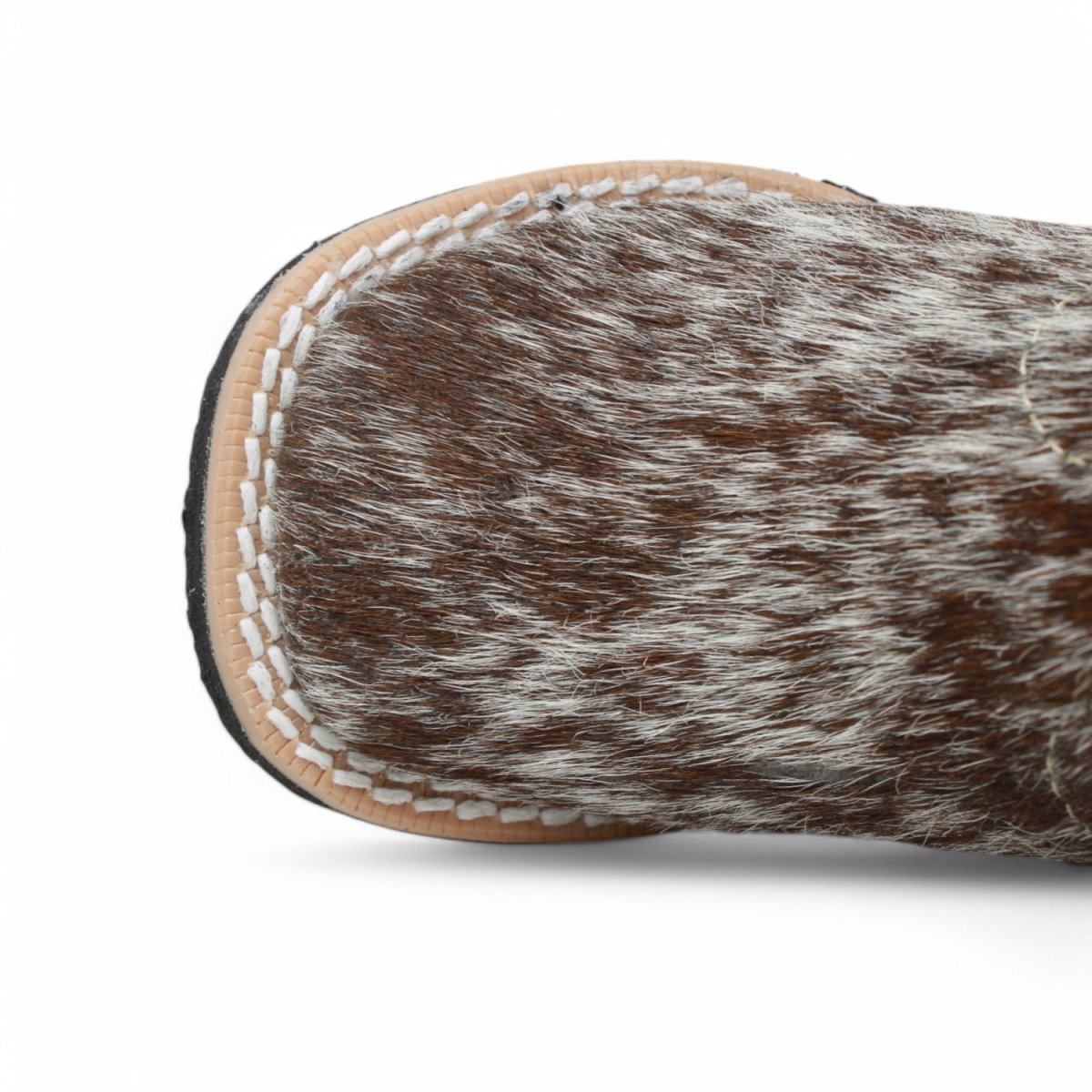 Tanner Mark Infant Leather Square Toe Boots Cow Hair Brown - Tanner Mark Boots