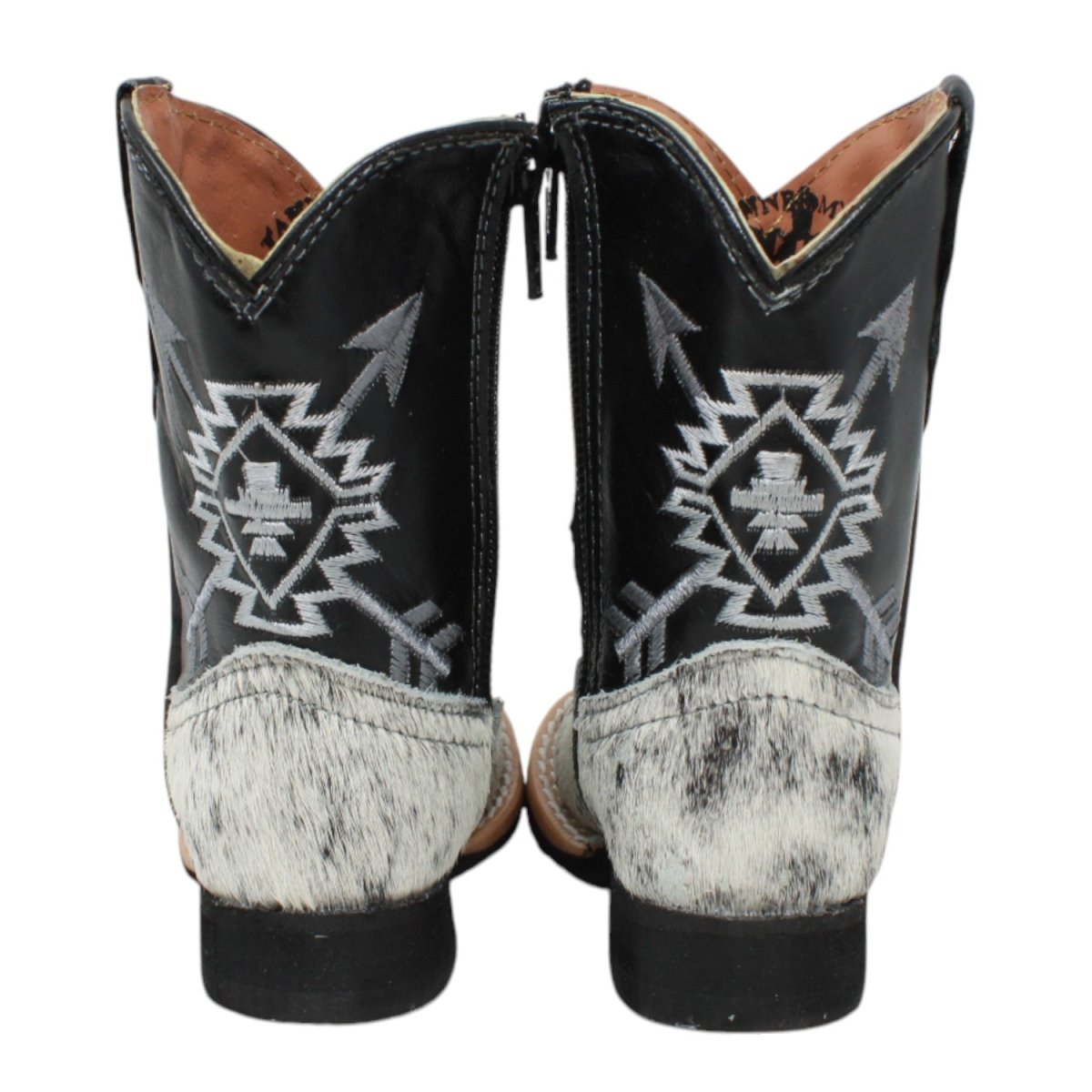 Tanner Mark Infant Leather Square Toe Boots Cow Hair - Tanner Mark Boots