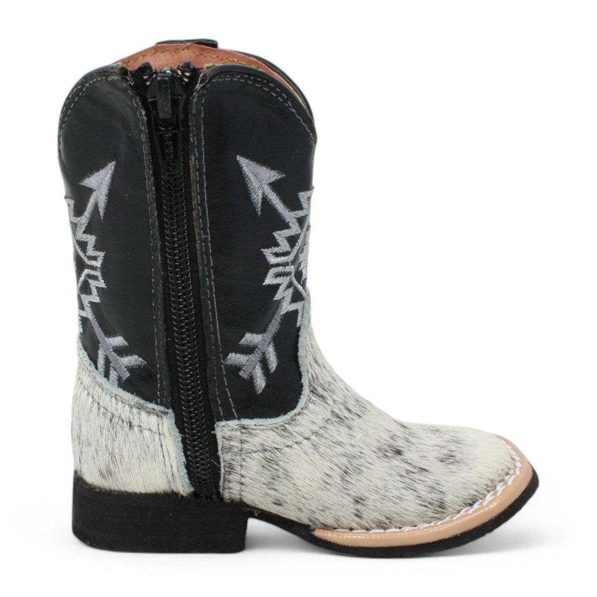 Tanner Mark Infant Leather Square Toe Boots Cow Hair - Tanner Mark Boots