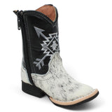 Tanner Mark Infant Leather Square Toe Boots Cow Hair - Tanner Mark Boots