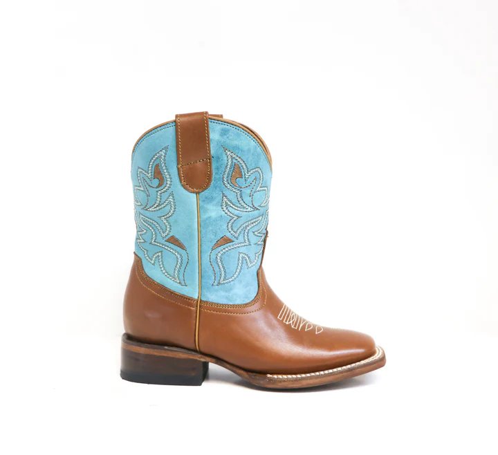 Tanner Mark Kid's Leather Square Toe Boots - Aubrey - Tanner Mark Boots