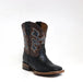 Tanner Mark Kid's Ostrich Print Square Toe Boots - Duke - Tanner Mark Boots