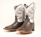 Tanner Mark Kid's Ostrich Print Square Toe Boots - Shane - Tanner Mark Boots