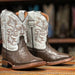 Tanner Mark Kid's Ostrich Print Square Toe Boots - Shane - Tanner Mark Boots