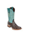 Tanner Mark Men's Bozeman Print Monster Fish Square Toe Boots Brown TM205540 - Tanner Mark Boots