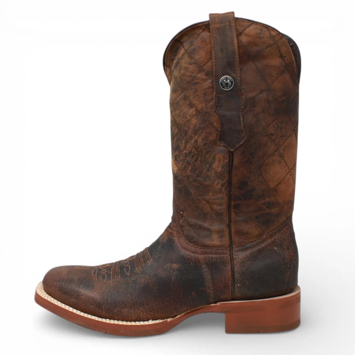 Tanner Mark Men's Roscoe Square Toe Leather Boots Buffalo Honey - Tanner Mark Boots