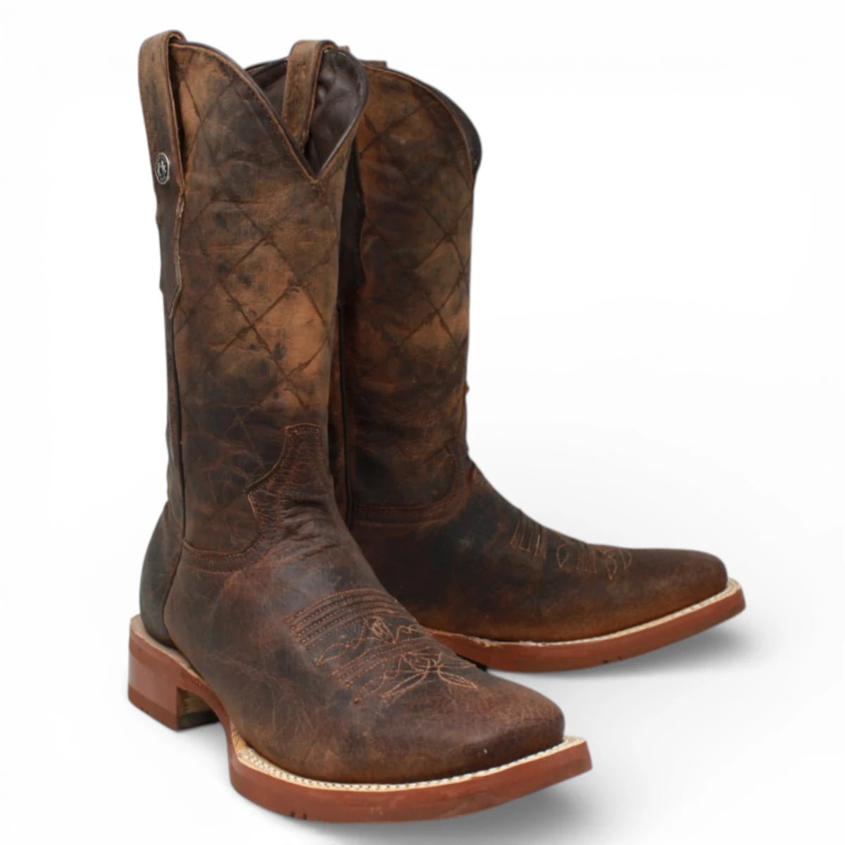 Tanner Mark Men's Roscoe Square Toe Leather Boots Buffalo Honey - Tanner Mark Boots