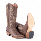 Tanner Mark Women's Classic Calf Snip Toe Leather Boots Brown - Tanner Mark Boots