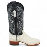 Tanner Mark Women's Full Hair On Cowhide Square Toe Boots - Black & White - Tanner Mark Boots