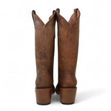 Tanner Mark Women's Longview Snip Toe Leather Boots Cognac TML205080 - Tanner Mark Boots