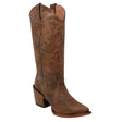 Tanner Mark Women's Longview Snip Toe Leather Boots Cognac TML205080 - Tanner Mark Boots