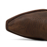 Tanner Mark Women's Longview Snip Toe Leather Boots Cognac TML205080 - Tanner Mark Boots