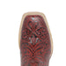 Tanner Mark Women's 'Rebecca" Hand Tooled Square Toe Leather Boots Red - Tanner Mark Boots
