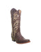 Tanner Mark Women's San Angelo Square Toe Leather Boots Chocolate - Tanner Mark Boots