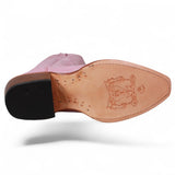 Tanner Mark Women's Snip Toe Fashion Heel Knee High Leather Boots - Pink - Tanner Mark Boots