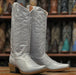 Tanner Mark Women's 'Sterling' Leather Square Toe Boots Silver - Tanner Mark Boots