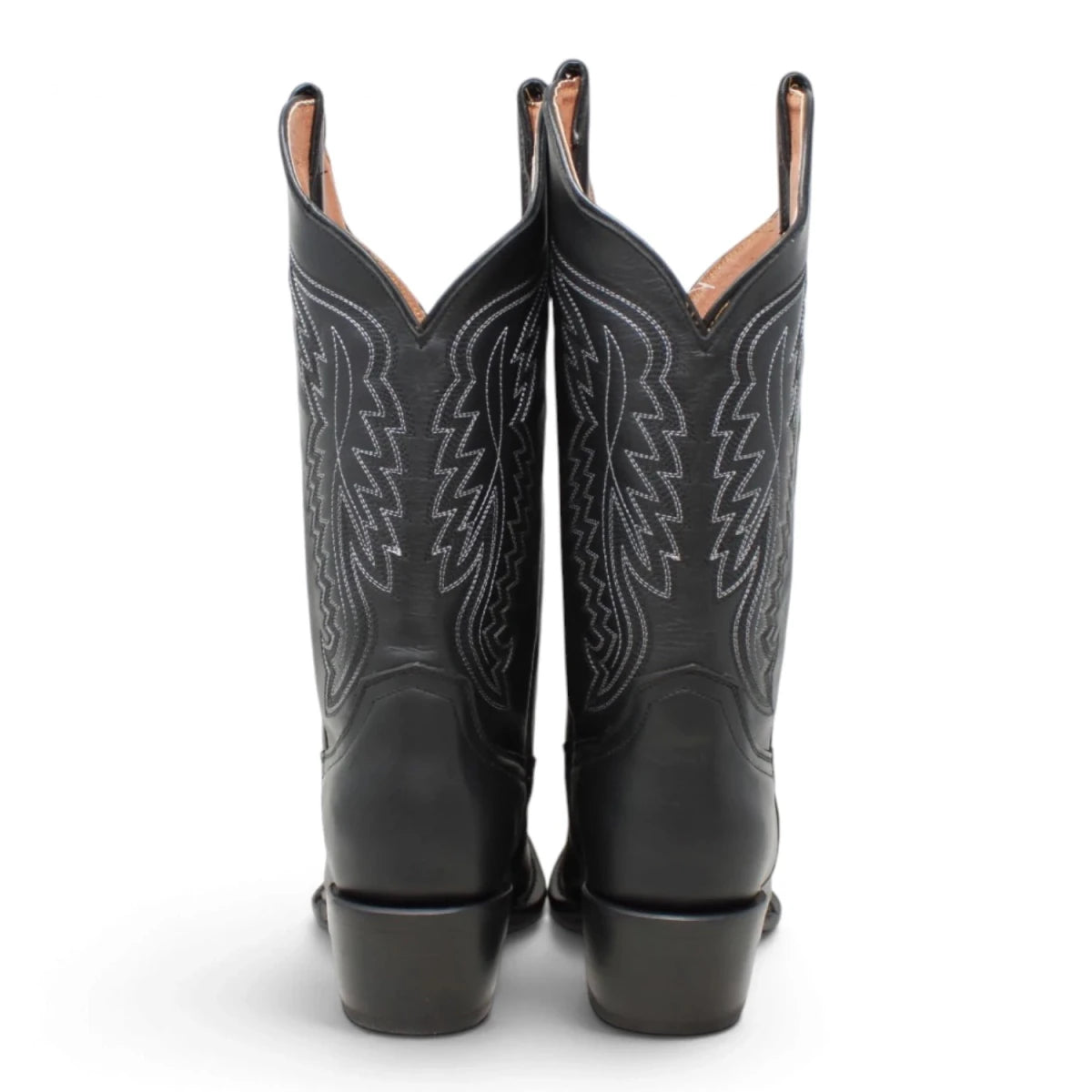 Tanner Mark Women's "Texas Gold" Black Leather Square Toe Boots TML201377AF - Tanner Mark Boots