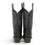 Tanner Mark Women's "Texas Gold" Black Leather Square Toe Boots TML201377AF - Tanner Mark Boots
