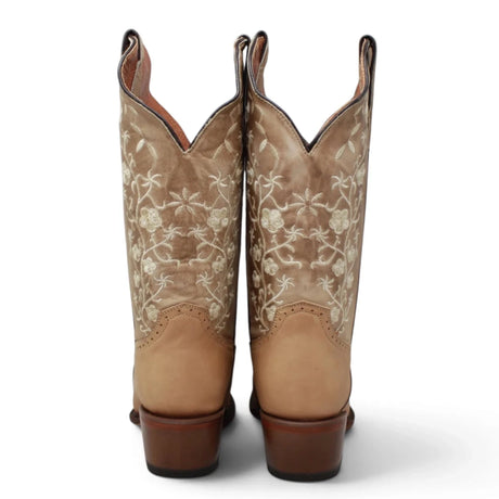 Tanner Mark Women's Turin Square Toe Leather Boots Crazy Brown - Tanner Mark Boots