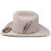Texana Carin Leon Oficial Color Beige con Pluma de Plata - Laredo Hats