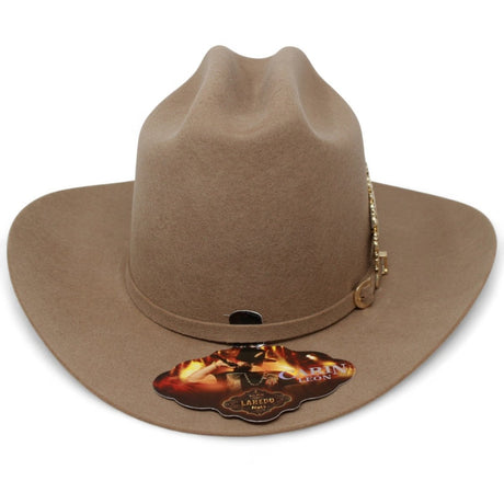 Texana Carin Leon Oficial Color Sahara con Pluma Color Oro - Laredo Hats